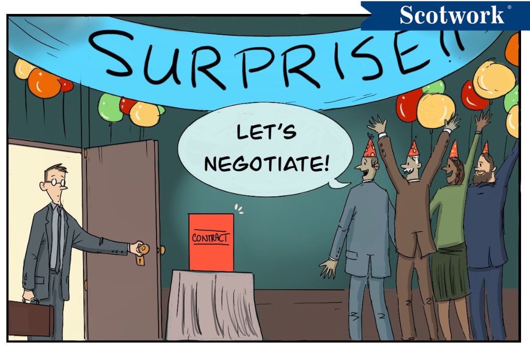 Surprise! – Unexpected negotiations